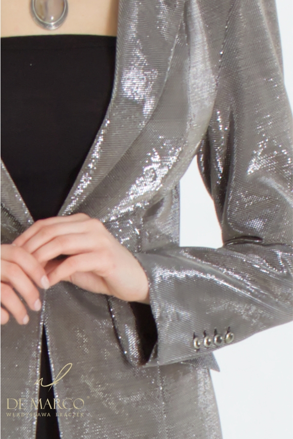 silver evening jackets for women