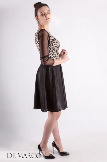 Black and gold dress for wedding Rosalinda