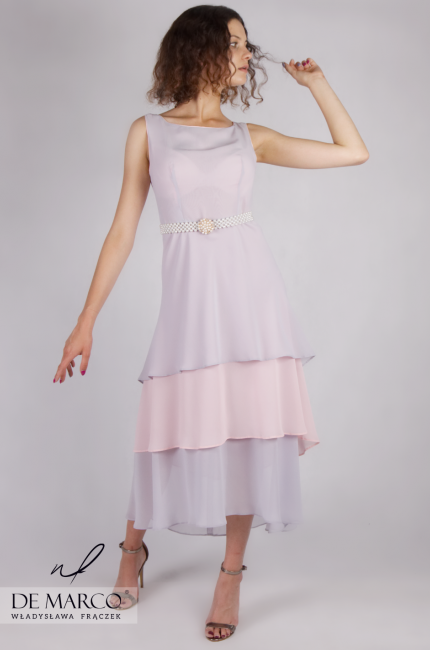 Elegant midi dress for family gatherings Pamela, Dazzling holiday dresses