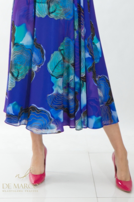 Branded summer chiffon dresses from Polish designer Władysława Frączek De Marco