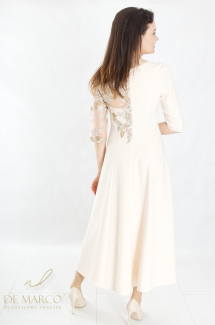 What to wear to a wedding as a guest? The most beautiful ecru wedding stylings made in Poland. De Marco online store