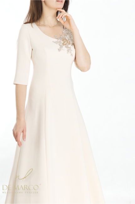 Romantic slimming formal dress for wedding anniversary anniversary party. De Marco online store