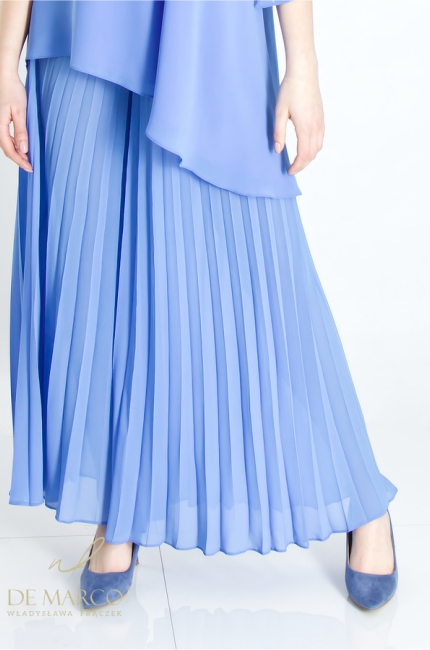 What to pack for vacation? How to dress on vacation? Chiffon formal sets with De Marco pleated trousers