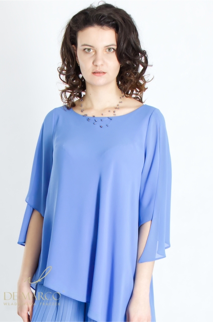 Romantic, airy summer formal sets in shades of blue. De Marco online store