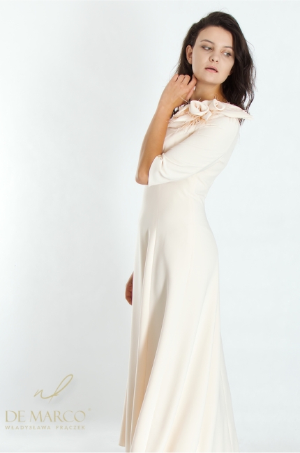 Romantic wedding dresses for mother-in-law and godmother. Tailored tailoring, fitted tailoring De Marco