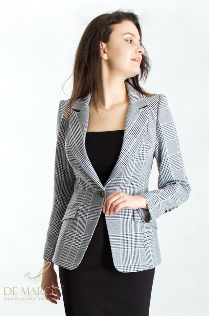 How to dress for work to the office for a business meeting? The most fashionable sets and sets with a women's jacket Polish manufacturer De Marco