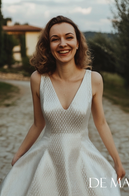 How to dress for a wedding after 30, 40? A fashionable retro-style wedding dress. Custom tailoring with a designer from Małopolska