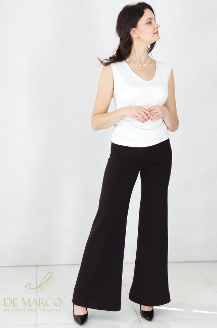 Elegancka dopasowana bluzka wizytowa dzianinowa bez rękawów. Sklep internetowy De Marco